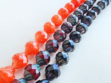 10x11mm Assorted Colors Czech Glass Turbines, 14 Count