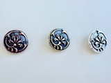 15mm Assorted Metals Vignette Button, 1 Count