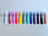 11/0 Assorted Color Miyuki Delica Seed Beads, Approx. 8g Vial