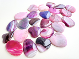 56x47mm Medium Mystery Cut, Shape, and Color Kind Heart Agate Pendant, 1 Count