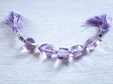 Assorted Size Amethyst Faceted Nuggets, 5 Count