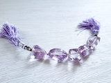 Assorted Size Amethyst Faceted Nuggets, 5 Count
