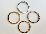 Assorted Sizes and Metals Hammertone Ring Textured Metal Connector, 1 Count