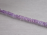 8mm Lavender CZ Faceted Rondelles, 40 Count