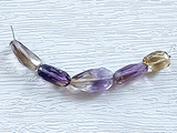 Assorted Sizes Ametrine Faceted Nuggets, 5 Count